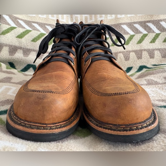 Broken Homme Davis 2 Boot Brown Full Grain Leather Size 10 Vibram Soles USA Made - Picture 4 of 14